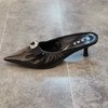 LFGJ 5807 时尚尖头细跟拖鞋真皮女凉鞋 商品缩略图1