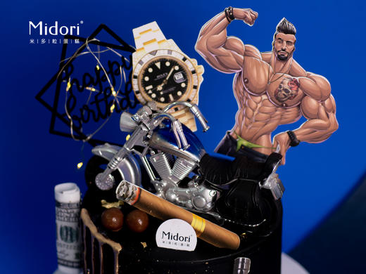 机车与猛男 | 黑色 霸气 巧克力-男神肌肉- 低糖处理无添加 商品图3