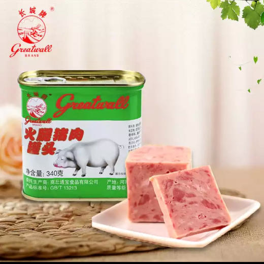 340g长城牌火腿猪肉罐头 商品图1