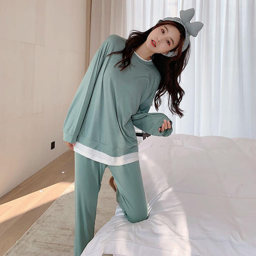 【80-120斤】皇家丽美假两件棉质家居服套装JJT0932【秒杀产品，非质量问题不退不换】 商品图1