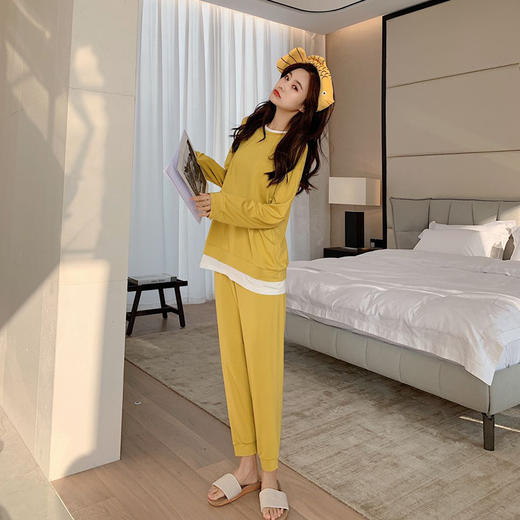 【80-120斤】皇家丽美假两件棉质家居服套装JJT0932【秒杀产品，非质量问题不退不换】 商品图4