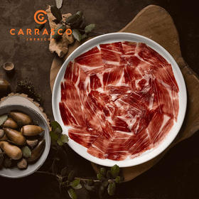 【125年四代传承的西班牙风味】Carrasco伊比利亚橡果后腿48个月风干 手工切片生吃火腿50g 西班牙原装进口