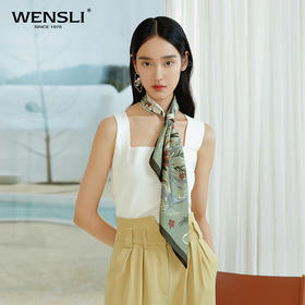 万事利双面印花中方巾-艾诺