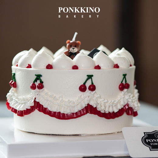 樱桃小熊奶油手绘 商品图1