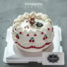 樱桃小熊奶油手绘