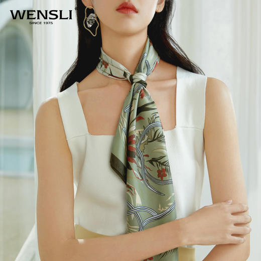 万事利双面印花中方巾-艾诺 商品图2