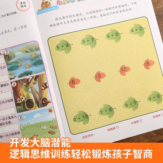 【青葫芦】全脑开发600题：5-6岁+阶梯数学：5-6岁【共4册】 幼小衔接 3-6岁 HL智力开发，通过有趣的思维游戏全面系统地开发孩子的大脑潜能 商品图3