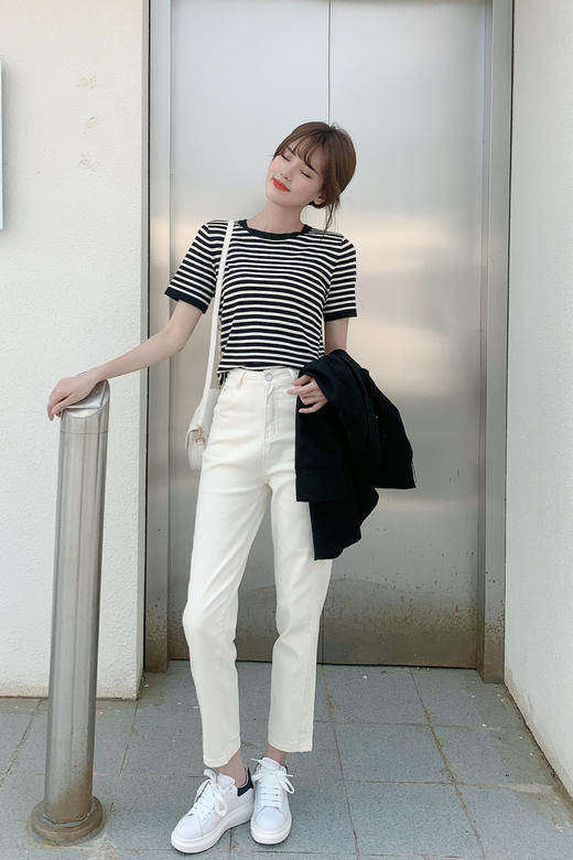 【百图lulu定制】【海魂衫】不过时的经典，“海魂衫”条纹T恤，凉爽舒适曲珠面料 商品图9