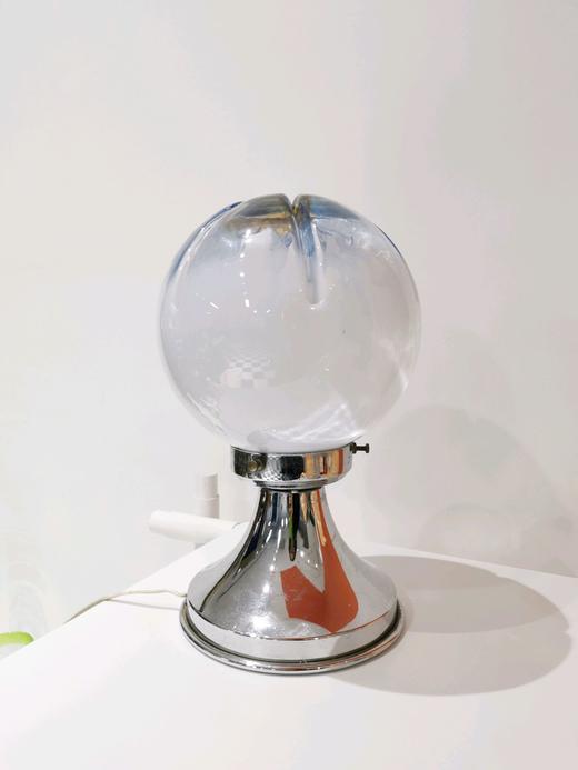 【在仓】1970s意大利Murano台灯 镀铬郁金香底座 商品图4