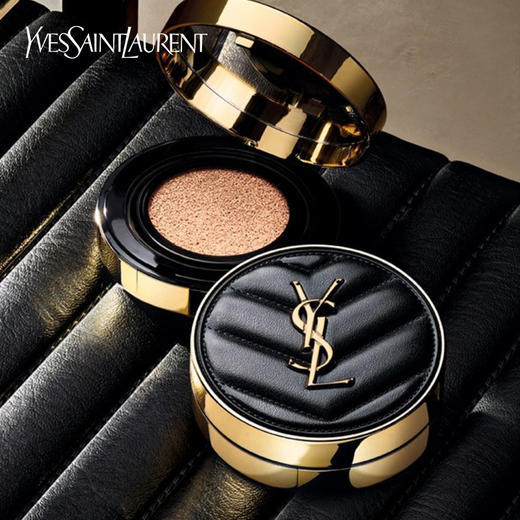 YSL圣罗兰 全新黑色皮革气垫14g 商品图2