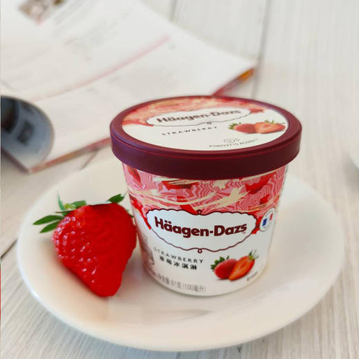 哈根达斯草莓味冰淇淋81g(100ml) 商品图4