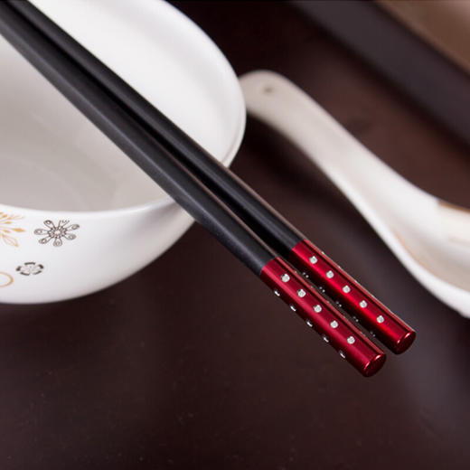 【10号清凉购直播间特价129任选4个】多样屋合金筷10双装礼盒/SW 商品图3