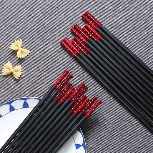 【10号清凉购直播间特价129任选4个】多样屋合金筷10双装礼盒/SW 商品图2