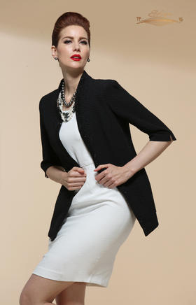 【特惠】YIQU丨“紫藤情缘”西装上衣（高贵黑）