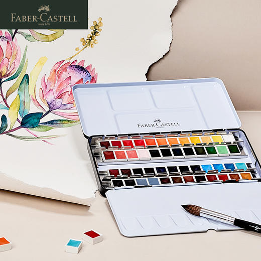 【福利购2026】 德国辉柏嘉  半干固体水彩 24色 商品图10