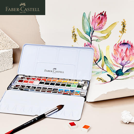 【福利购2026】 德国辉柏嘉  半干固体水彩 24色 商品图9