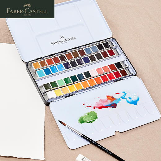 【福利购2026】 德国辉柏嘉  半干固体水彩 24色 商品图11