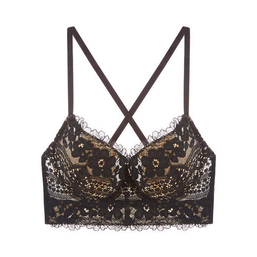 【积分兑换】大露背美背文胸大胸显小性感蕾丝大罩杯大胸大码内衣显瘦女 商品图1