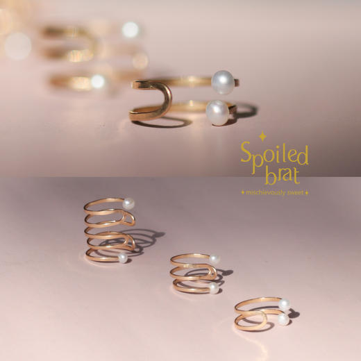 spoiledbrat jewelry珍珠耳骨夹 商品图0