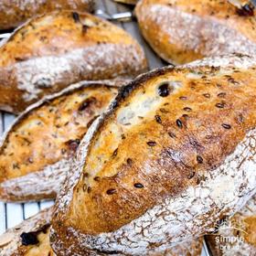 亚麻籽蔓越莓欧包（无油无糖）⚠️默认不切片