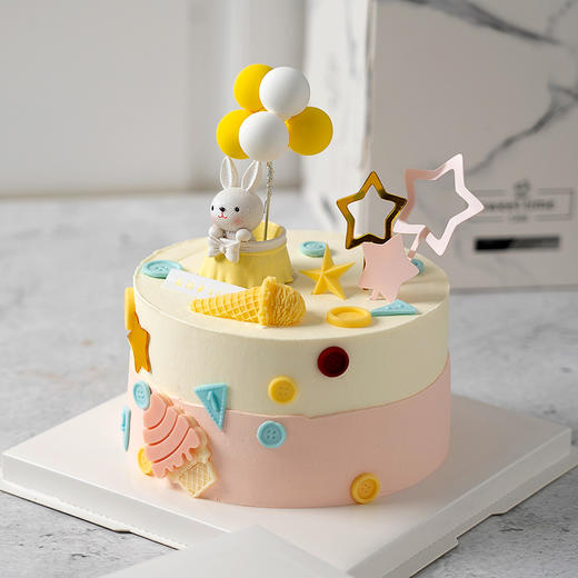金色童年（热气球兔）（有翻糖配件，需提前24小时预定） 商品图0