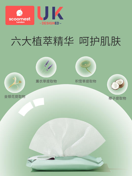 科巢婴儿湿巾小包随身装(30包)婴幼儿新生宝宝手口专用便携湿纸巾 商品图1