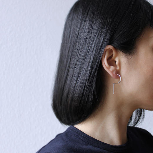 北京仓｜Naoko Ogawa-Vector-金银两色 耳环（单只）［日本设计师］ 商品图1