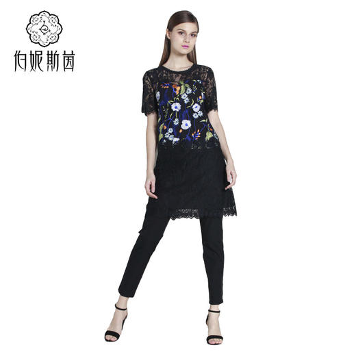 【伯妮斯茵】172L072--黑色裤子--天青石金耳环--《太阳之子--印加》 商品图1