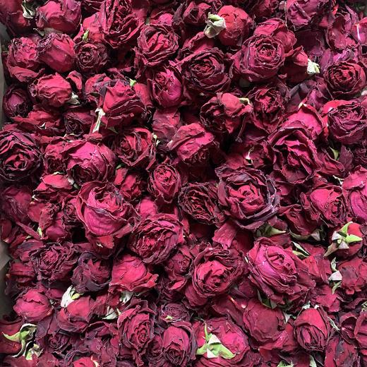 【云南冻干墨红玫瑰花】 冻干墨红花冠茶/ 玫瑰花瓣/ 玫瑰粉/瓶装散称包邮 商品图8