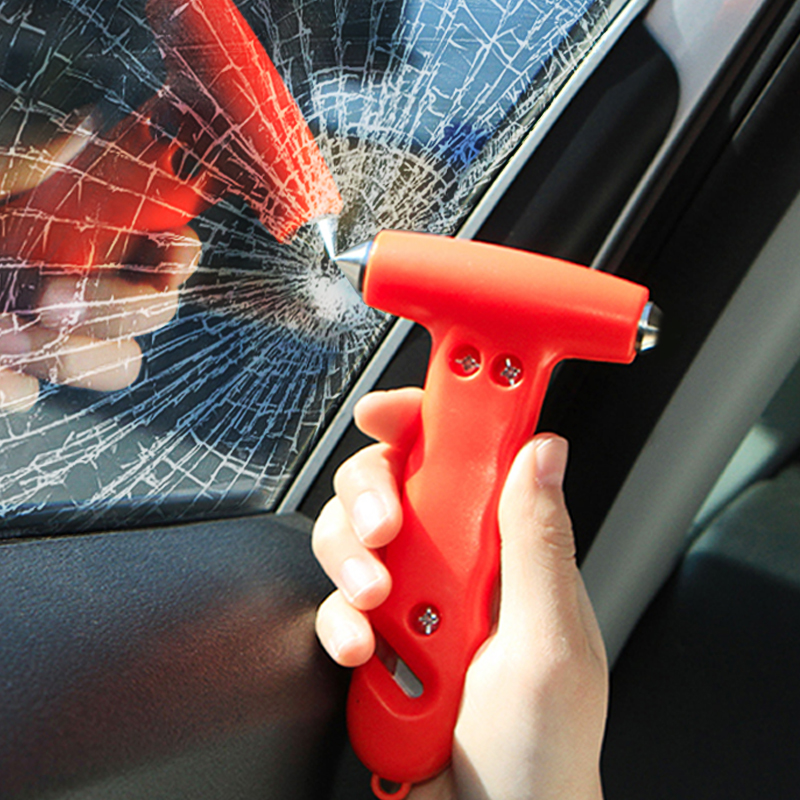 小汽车安全锤一秒破窗器带割刀神器车载车用多功能应急安全锤消防