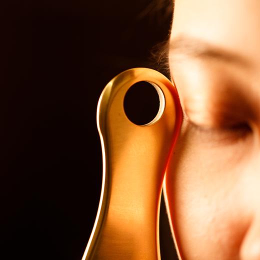 【环手刮痧刀·大号】元和堂 | 阴阳专利设计黄铜材质 面部身体刮痧板 16cm 元和好物 迷罗亲研 商品图4