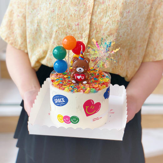 6/1儿童节  小可爱的惊喜盒子奶油蛋糕 商品图2