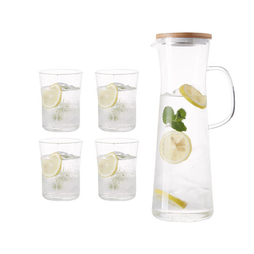 【多样屋专柜】多样屋竹风玻璃水具组－1100ml 商品图1