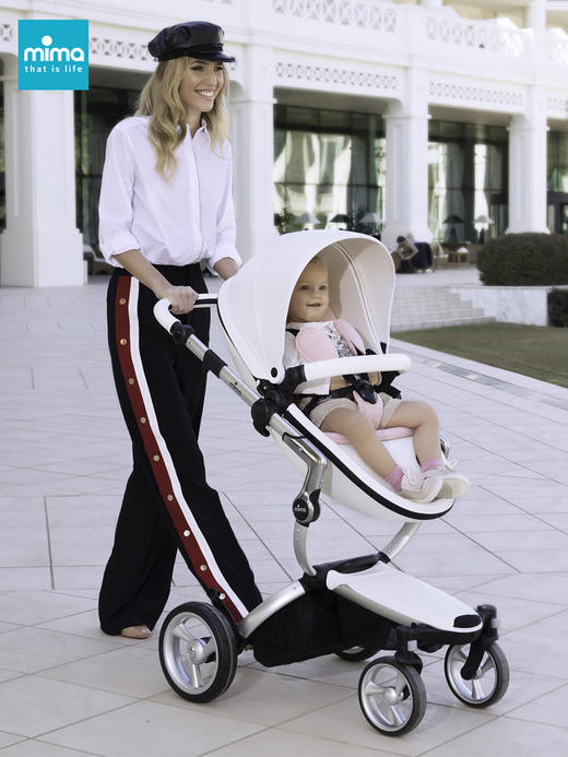 西班牙mima xari高景观婴儿推车可坐可躺双向宝宝推车避震婴儿车 商品图3