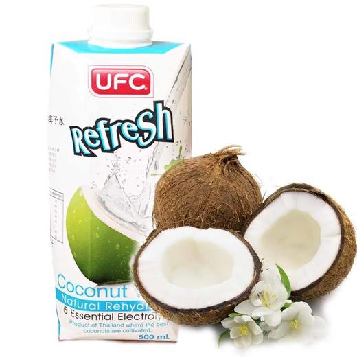 泰国UFC牌100%纯椰子水500ml  汁清如水口感清爽 023851 商品图1