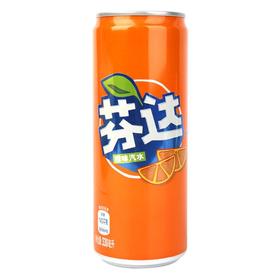 芬达橙味碳酸饮料330ml清爽解渴夏日必备