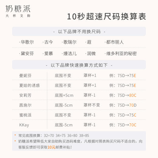 【积分兑换】[薄荷糖]大胸显小超薄全罩杯全包稳固不晃内衣女 商品图4