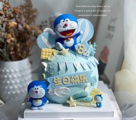 哆啦a梦主题球形蛋糕