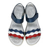 限时特价——西班牙原产优雅超舒适女士皮凉鞋12250-蓝白红法兰西风情 商品缩略图5