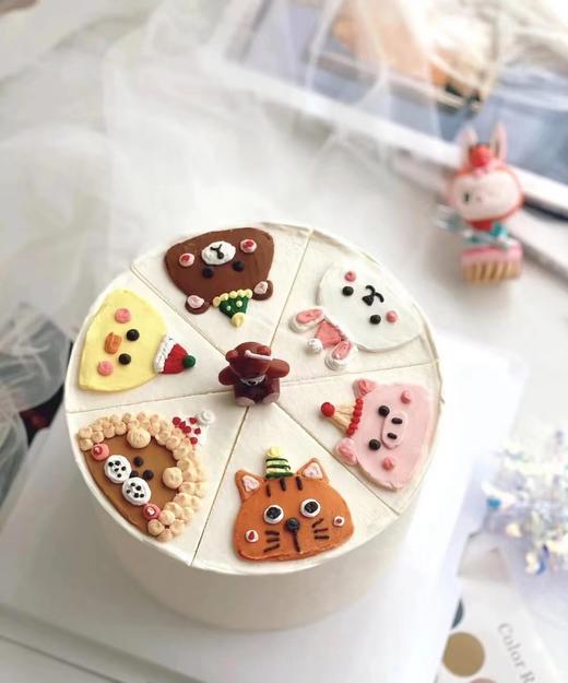 手绘小动物蛋糕 商品图0