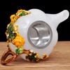 茶道套装办公室摆件功夫茶具琉璃玉珐琅彩工艺品 事事如意茶具 送礼佳品 茶具 茶杯 茶壶 商品缩略图5