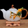 茶道套装办公室摆件功夫茶具琉璃玉珐琅彩工艺品 事事如意茶具 送礼佳品 茶具 茶杯 茶壶 商品缩略图2