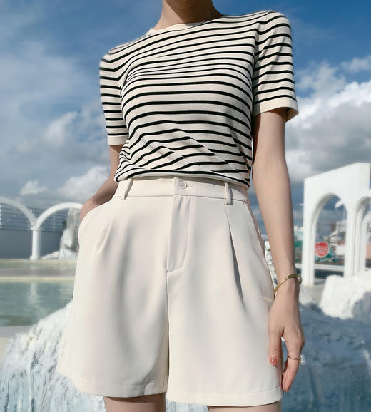 【百图lulu定制】【海魂衫】不过时的经典，“海魂衫”条纹T恤，凉爽舒适曲珠面料 商品图3