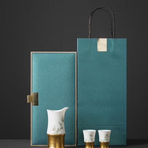 林玉山 《酒逢知己》纯金酒具1壶2杯套装 送礼佳品 送长辈送领导 酒具 酒器 商品图6