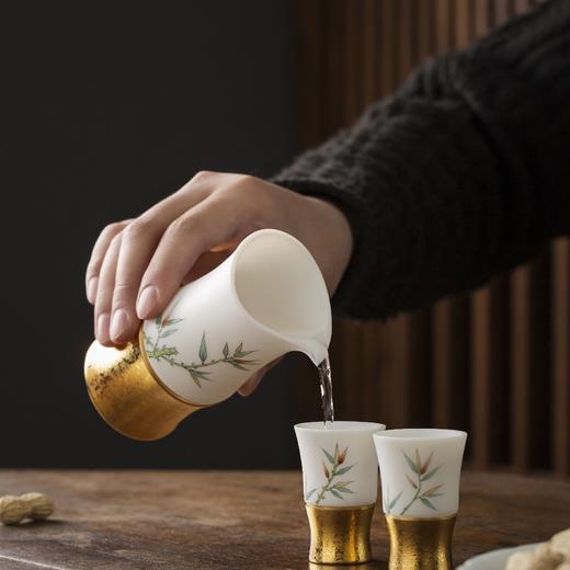 林玉山 《酒逢知己》纯金酒具1壶2杯套装 送礼佳品 送长辈送领导 酒具 酒器 商品图4