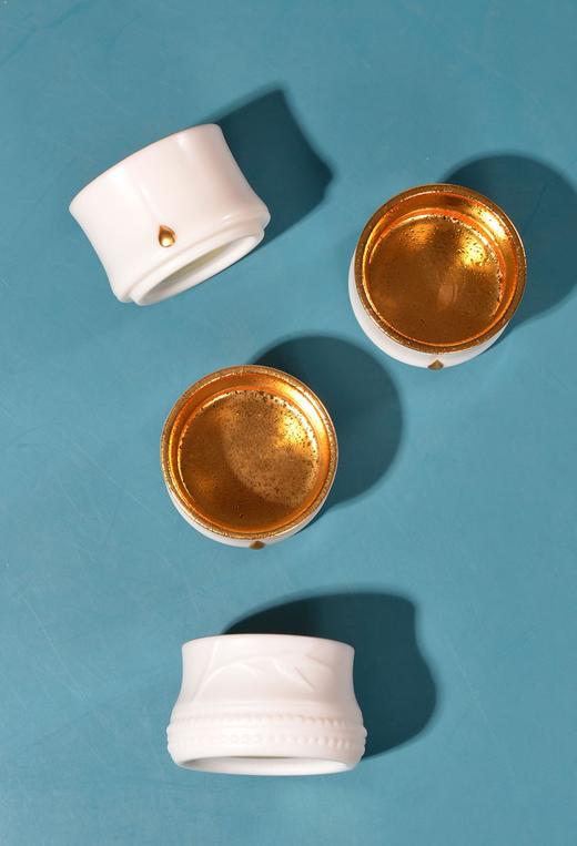 林玉山 《节节高升》纯金盏茶具4杯套装 高端定制 送礼佳品 茶道 茶具 商品图4