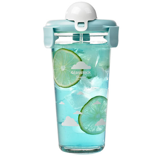 【清仓特惠4.5折】Glasslock简约便携带盖玻璃随手杯450ml 商品图0