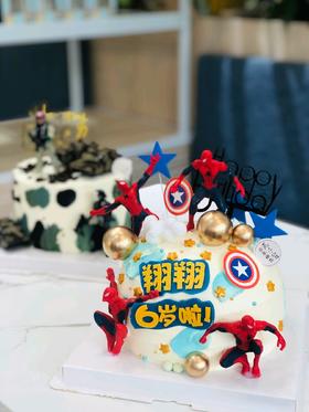 蜘蛛侠球形主题蛋糕