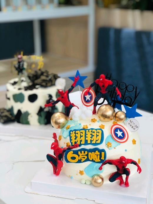 蜘蛛侠球形主题蛋糕 商品图0