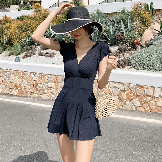 皇家丽美深V连体泳衣YY71006 商品图1